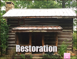 Historic Log Cabin Restoration  Peachland, North Carolina